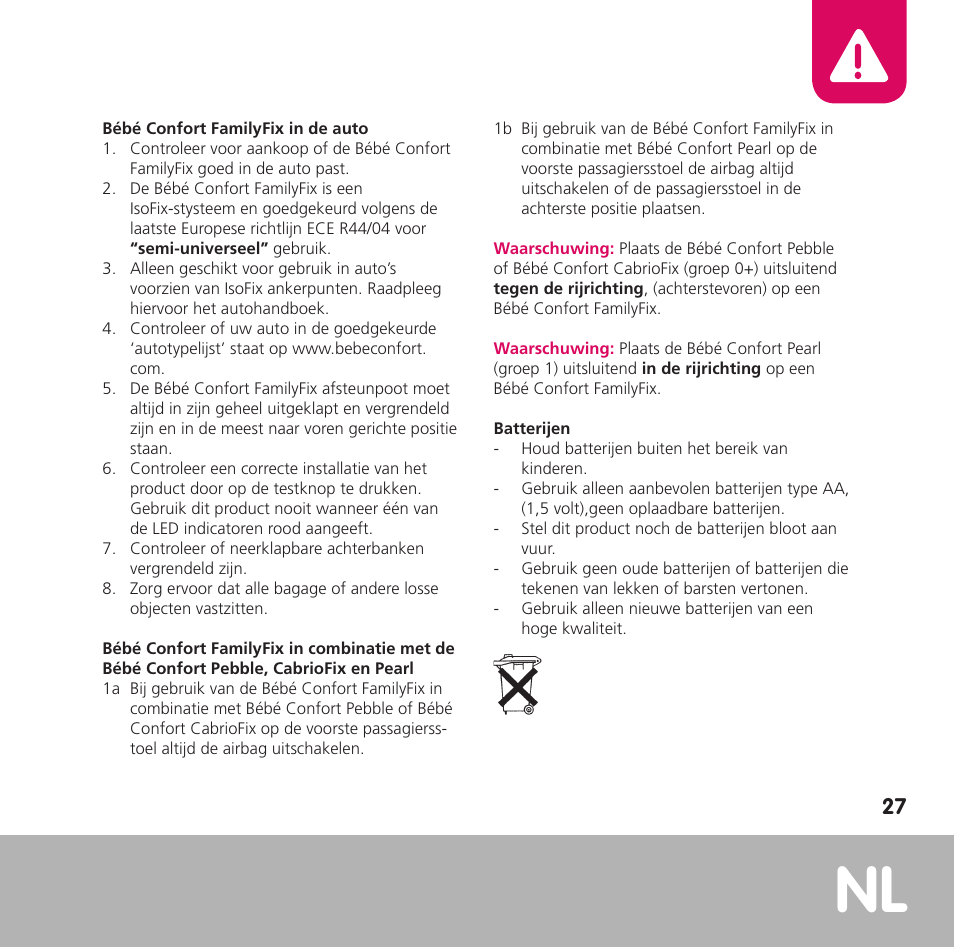 Bebe Confort FamilyFix User Manual | Page 25 / 42
