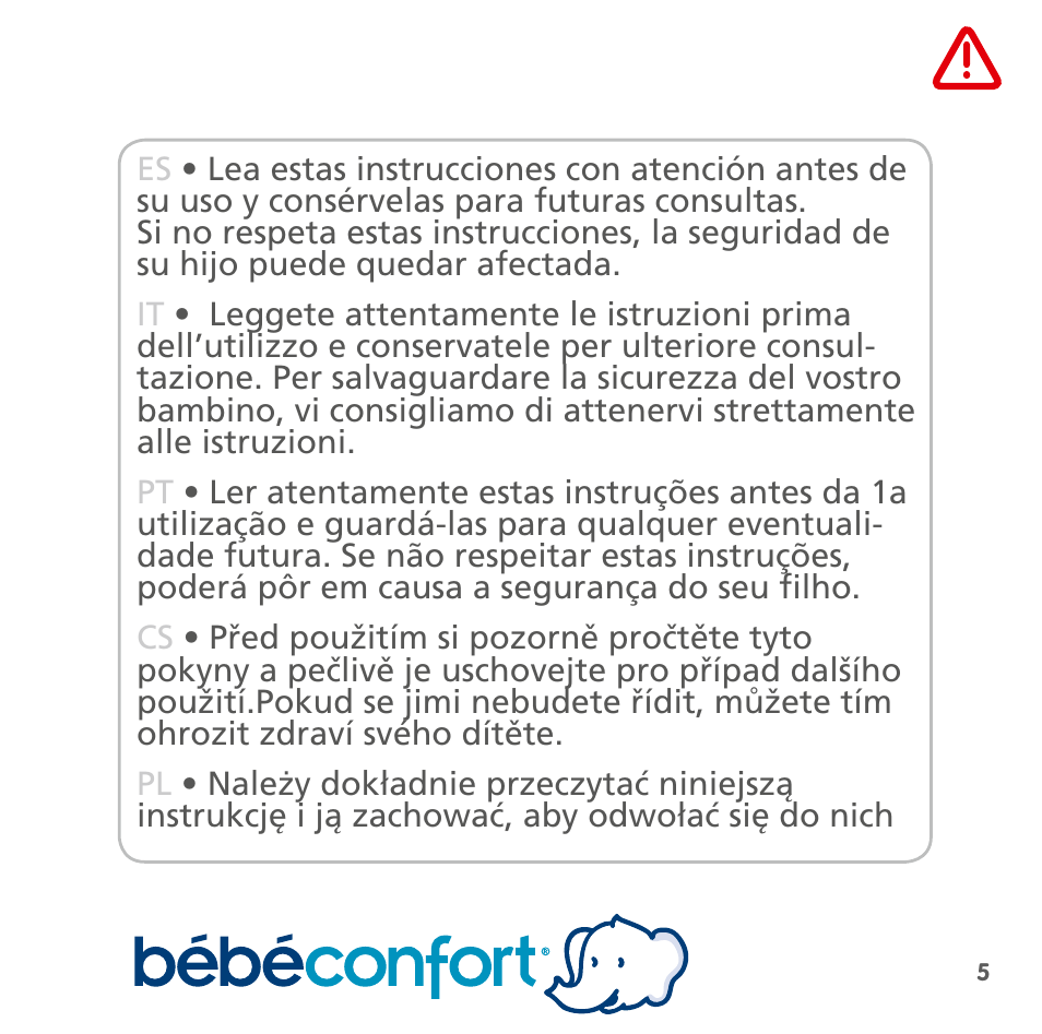 Bebe Confort Windoo Plus User Manual | Page 3 / 102