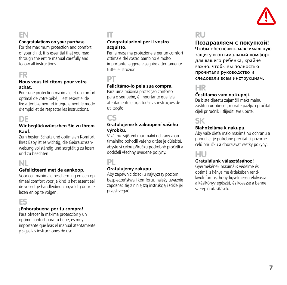 Bebe Confort Windoo Plus User Manual | Page 5 / 102
