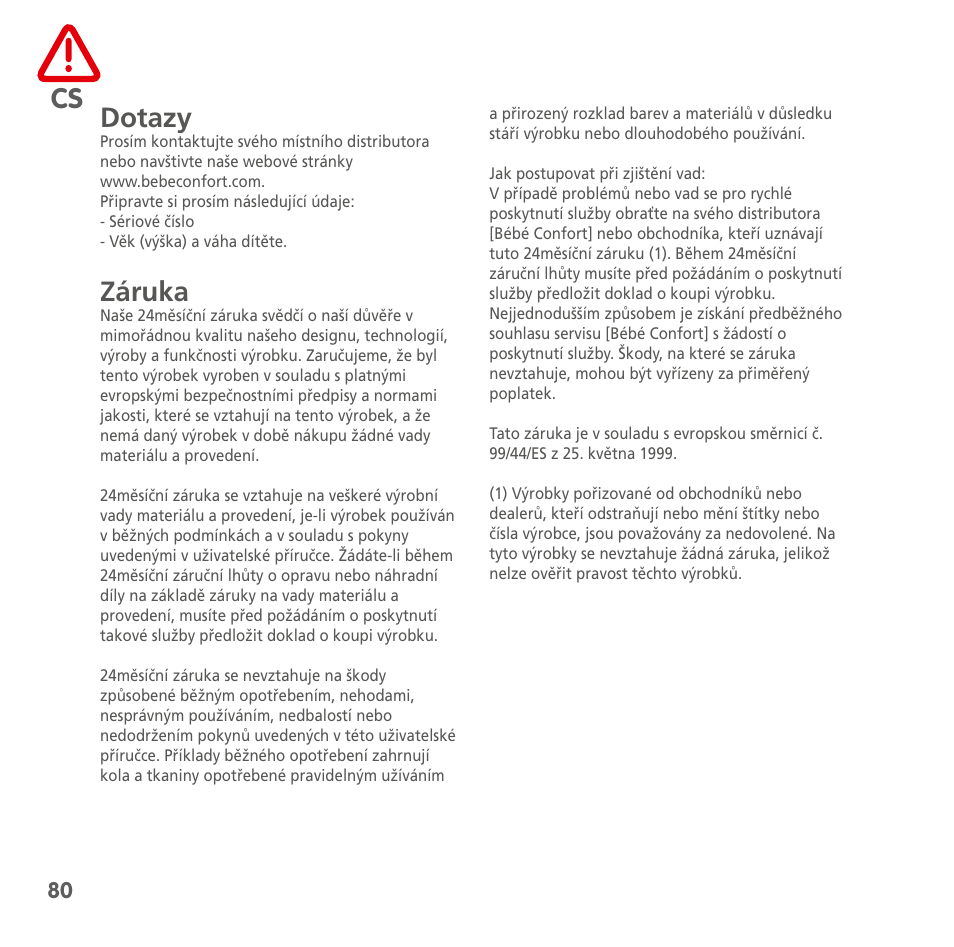 Bebe Confort Windoo Plus User Manual | Page 78 / 102