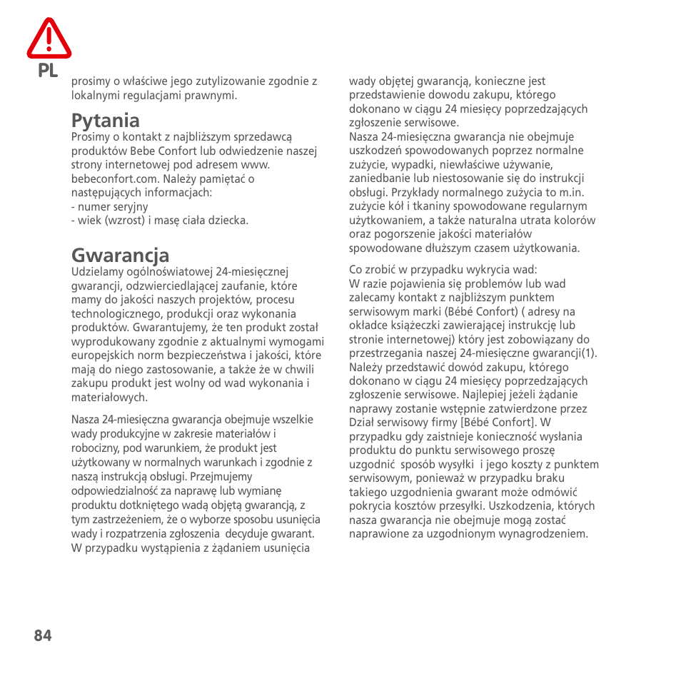 Bebe Confort Windoo Plus User Manual | Page 82 / 102