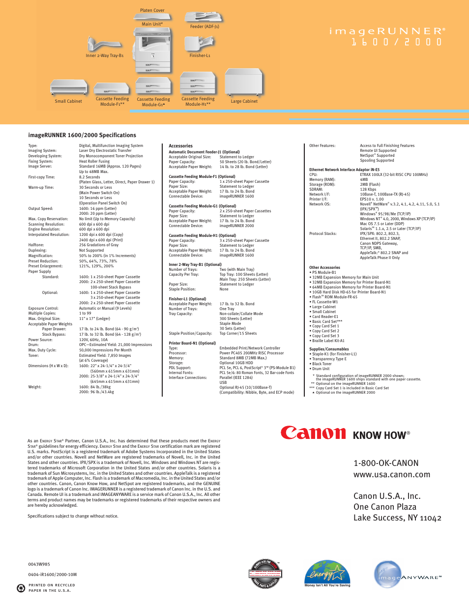 Canon 1600 User Manual | Page 4 / 4