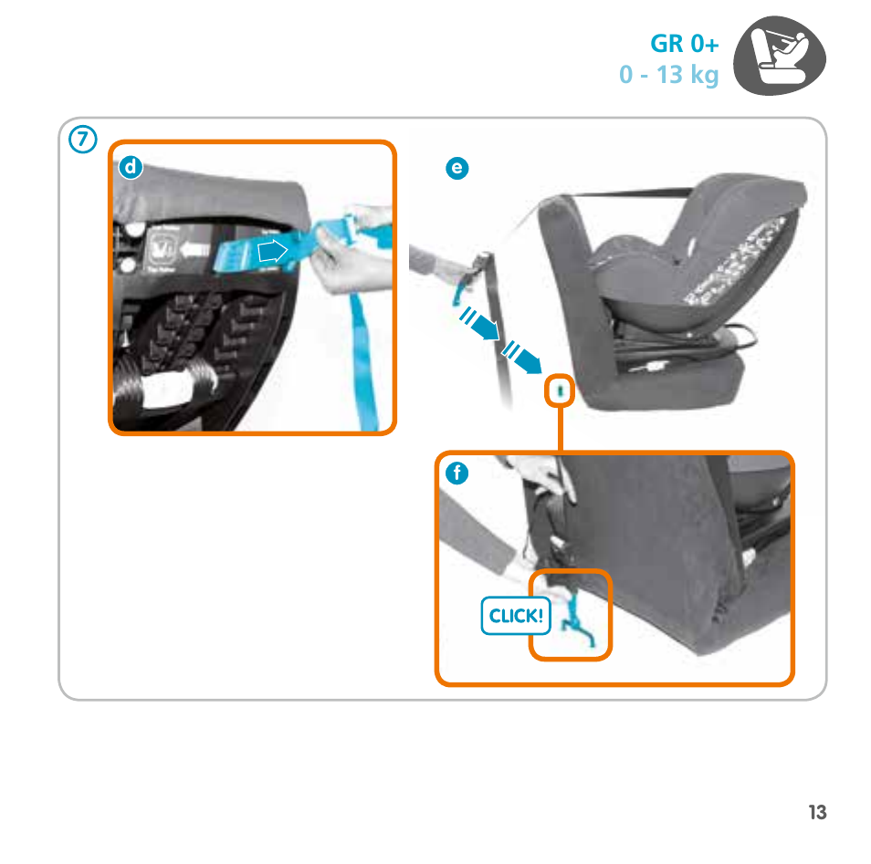 Gr 0+ 0 - 13 kg | Bebe Confort MiloFix User Manual | Page 11 / 94