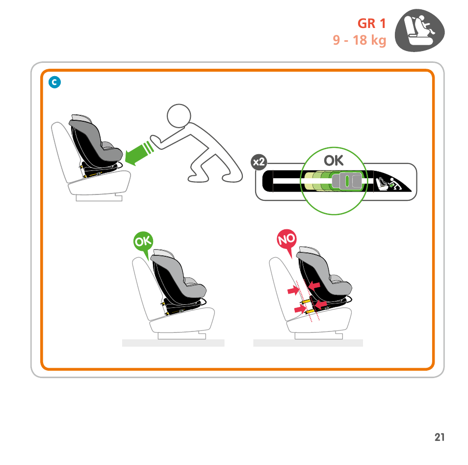 Ok no | Bebe Confort MiloFix User Manual | Page 19 / 94