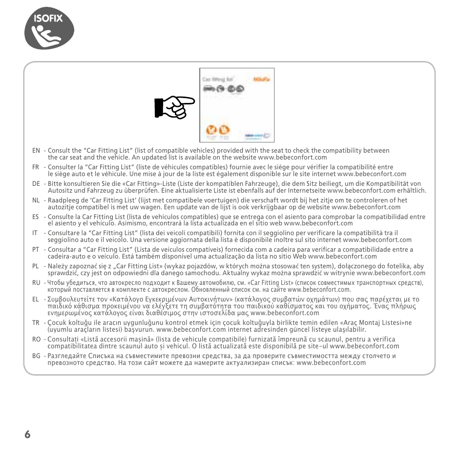 Bebe Confort MiloFix User Manual | Page 4 / 94