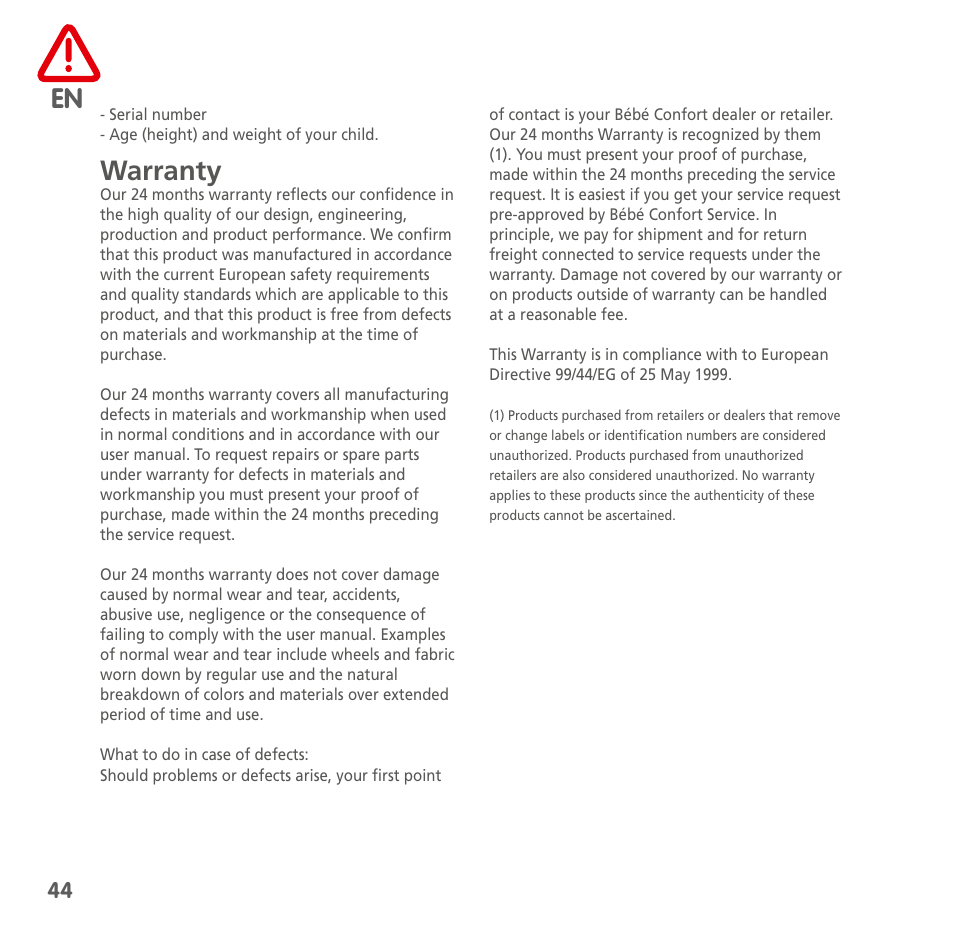Bebe Confort MiloFix User Manual | Page 42 / 94