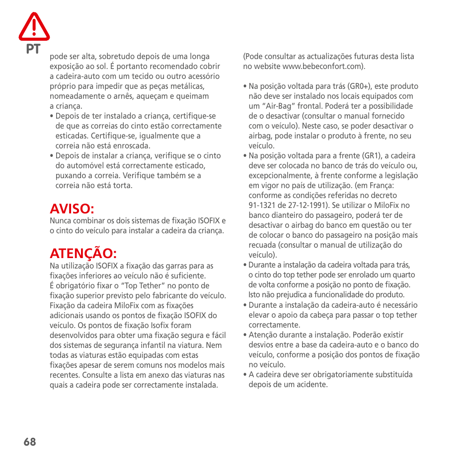 Bebe Confort MiloFix User Manual | Page 66 / 94