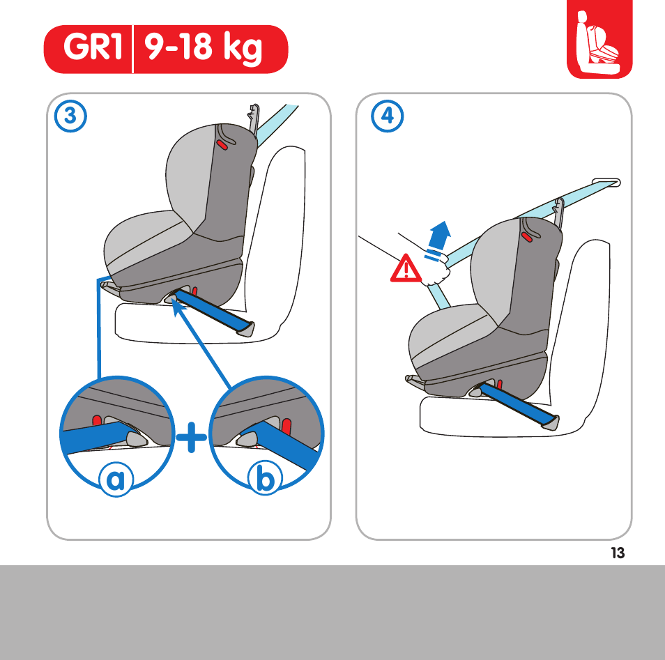Gr1 9-18 kg | Bebe Confort Opal User Manual | Page 13 / 54