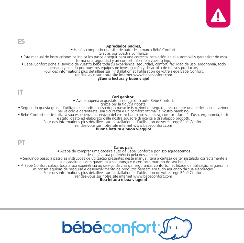 Bebe Confort Opal User Manual | Page 5 / 54