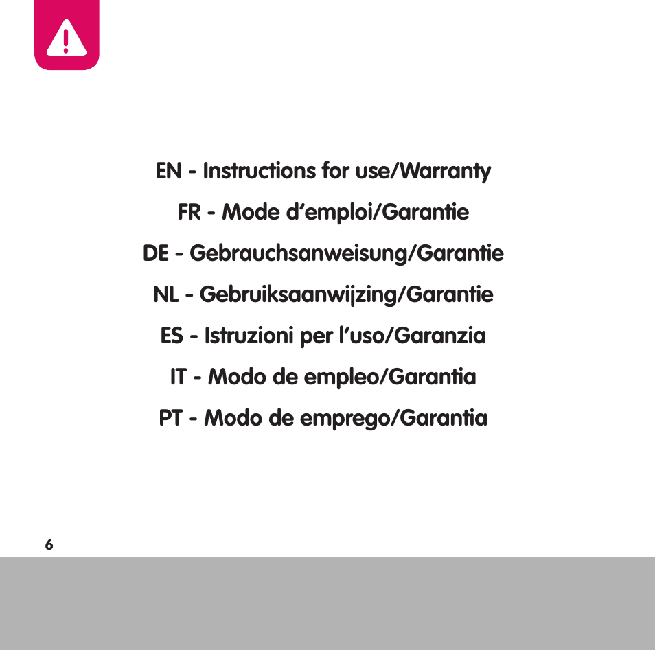 Bebe Confort Opal User Manual | Page 6 / 54