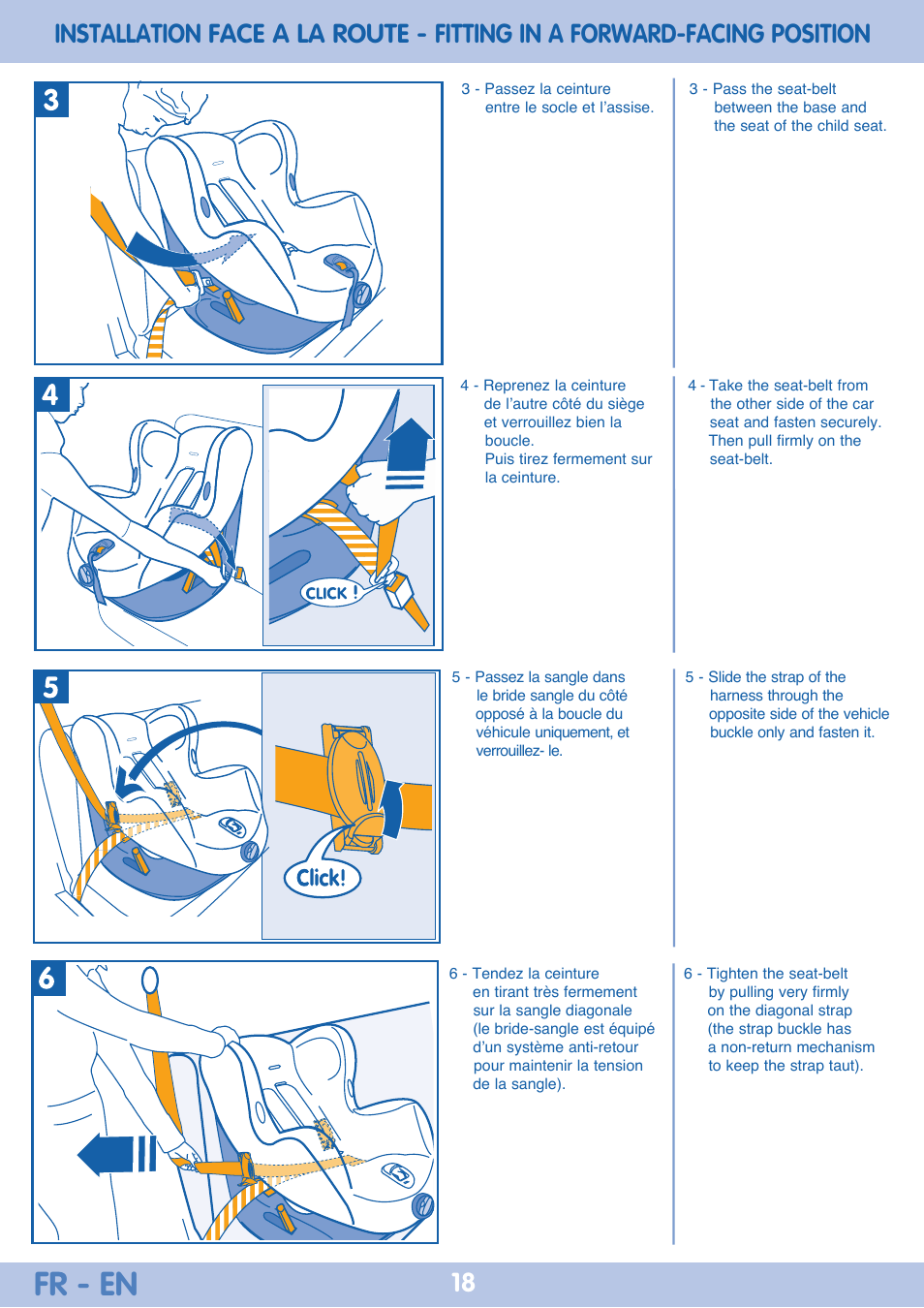 Fr - en | Bebe Confort Iseos Neo+ User Manual | Page 18 / 80