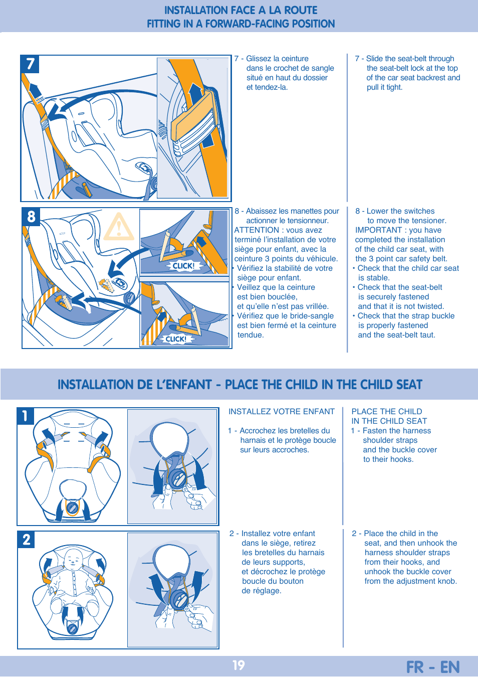 Fr - en | Bebe Confort Iseos Neo+ User Manual | Page 19 / 80