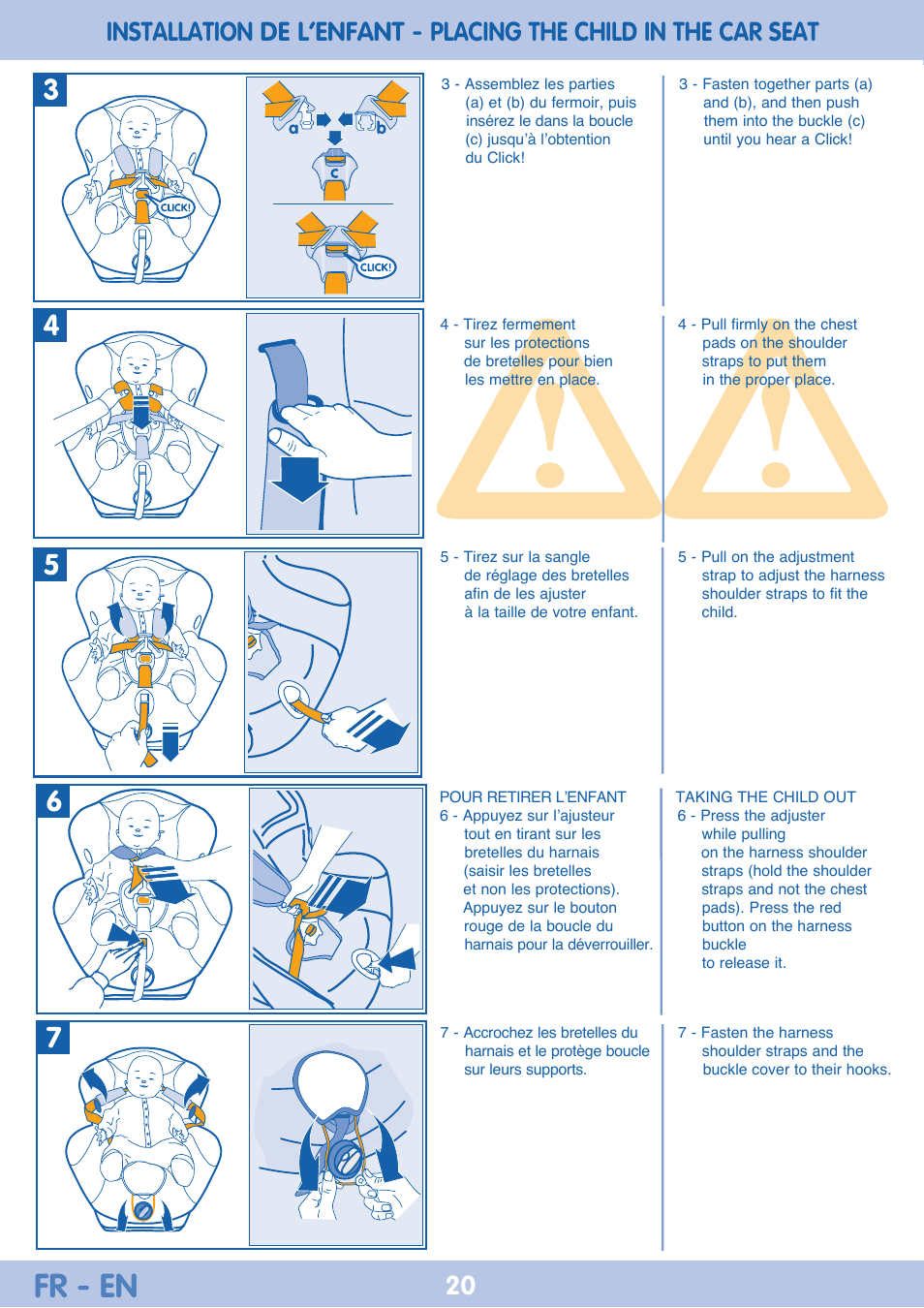 Fr - en | Bebe Confort Iseos Neo+ User Manual | Page 20 / 80