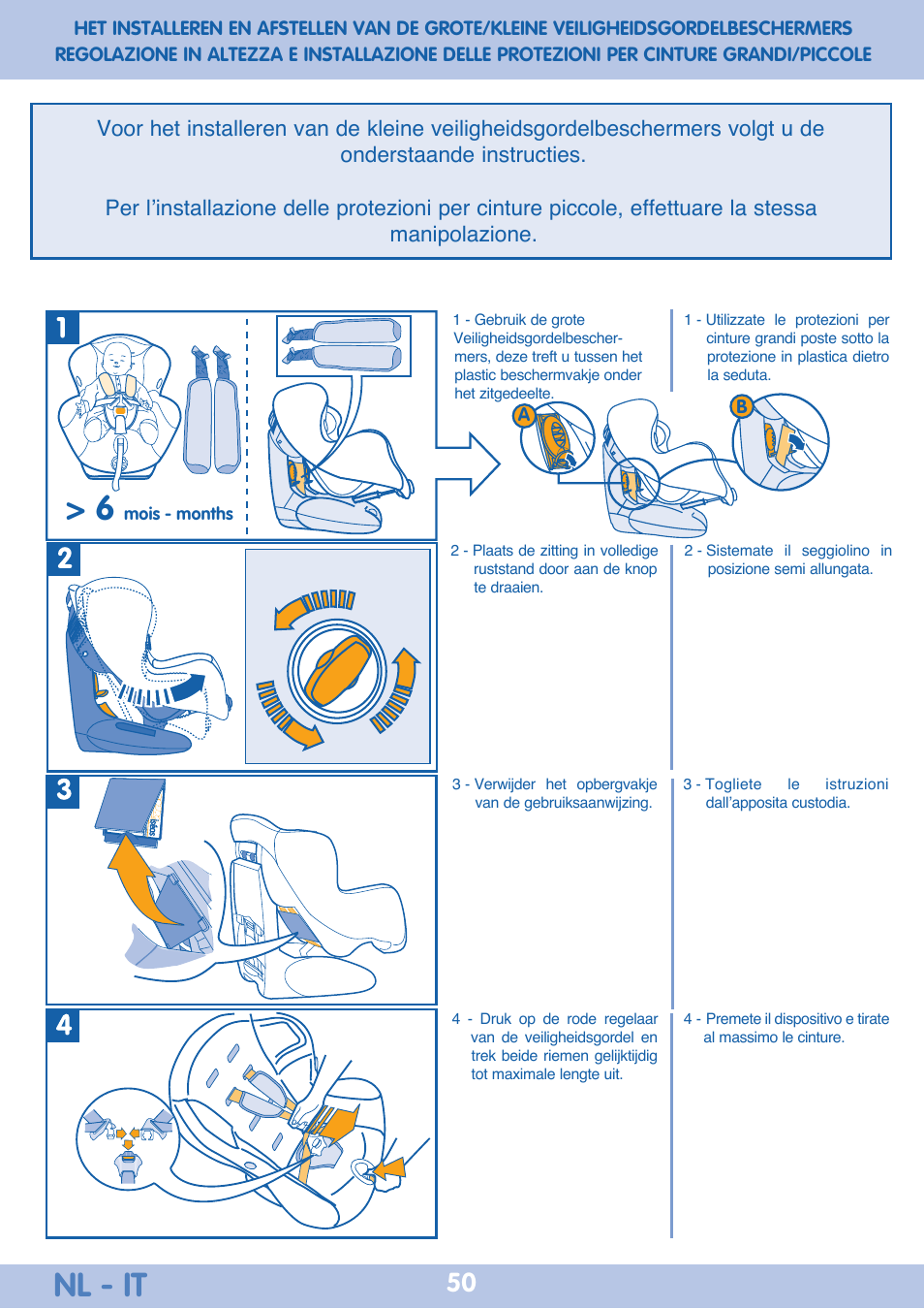 Nl - it | Bebe Confort Iseos Neo+ User Manual | Page 50 / 80