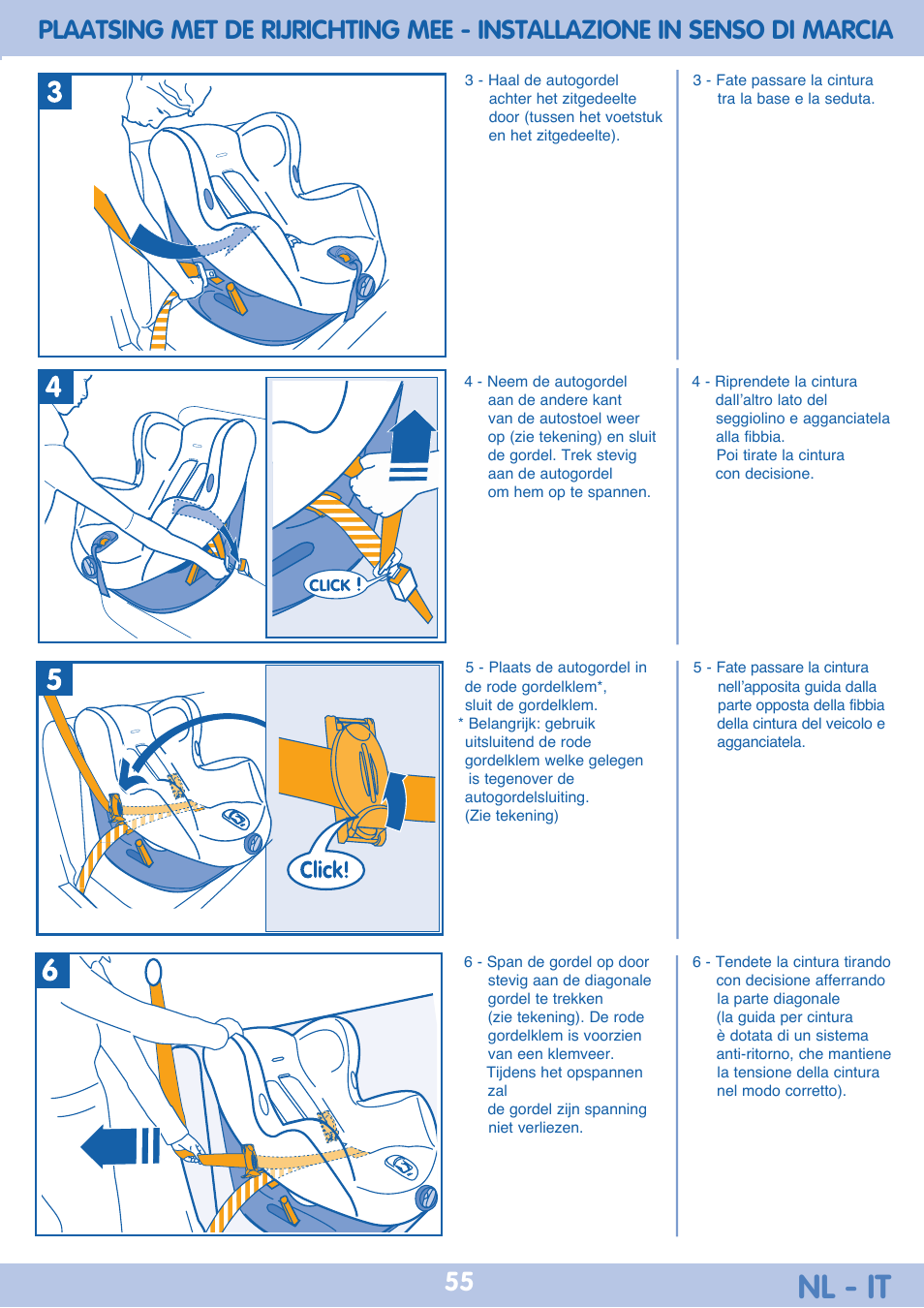 Nl - it | Bebe Confort Iseos Neo+ User Manual | Page 55 / 80