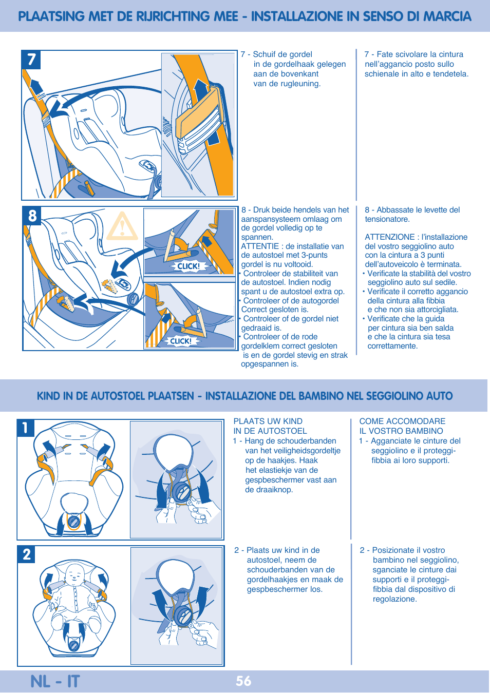 Nl - it | Bebe Confort Iseos Neo+ User Manual | Page 56 / 80