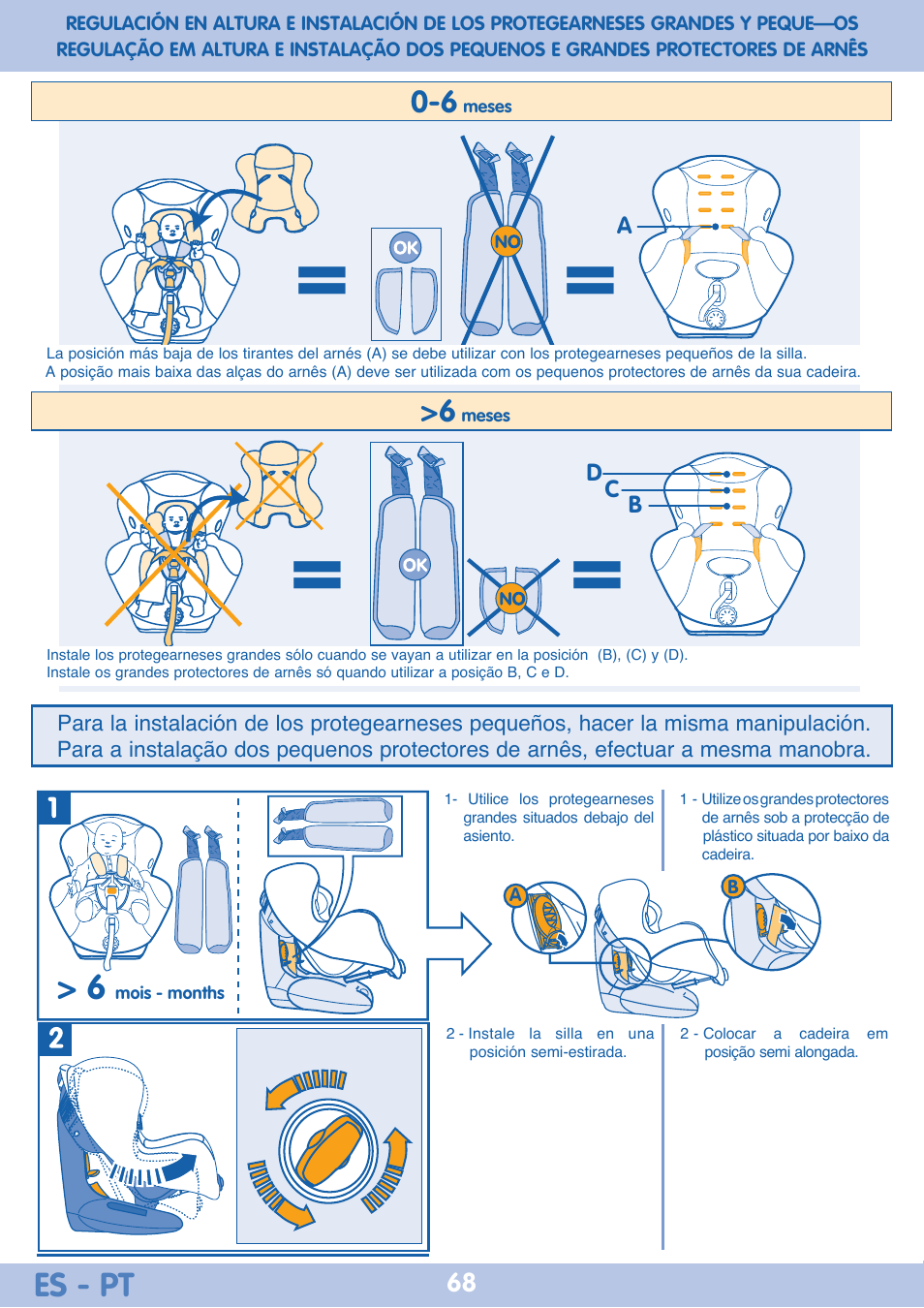 Es - pt | Bebe Confort Iseos Neo+ User Manual | Page 68 / 80