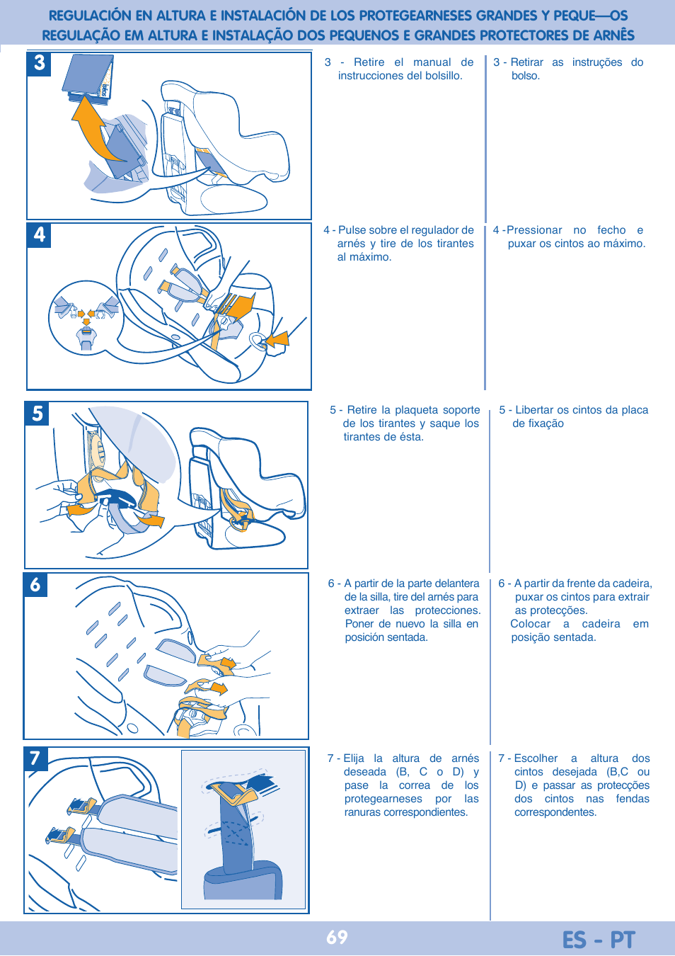 Es - pt | Bebe Confort Iseos Neo+ User Manual | Page 69 / 80