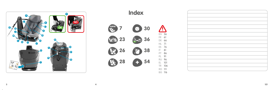 Index | Bebe Confort AxissFix User Manual | Page 2 / 118