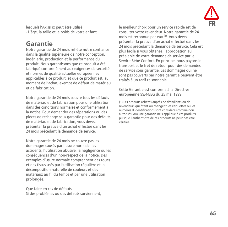 Bebe Confort AxissFix User Manual | Page 63 / 118