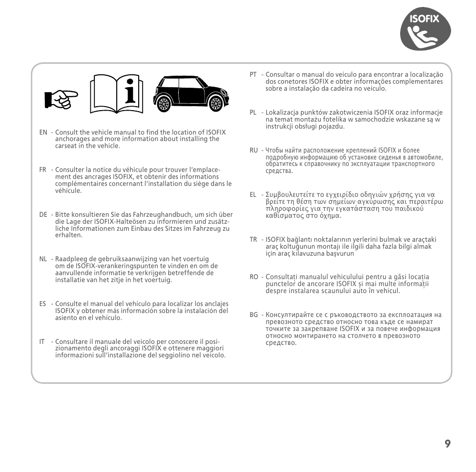 Bebe Confort AxissFix User Manual | Page 7 / 118