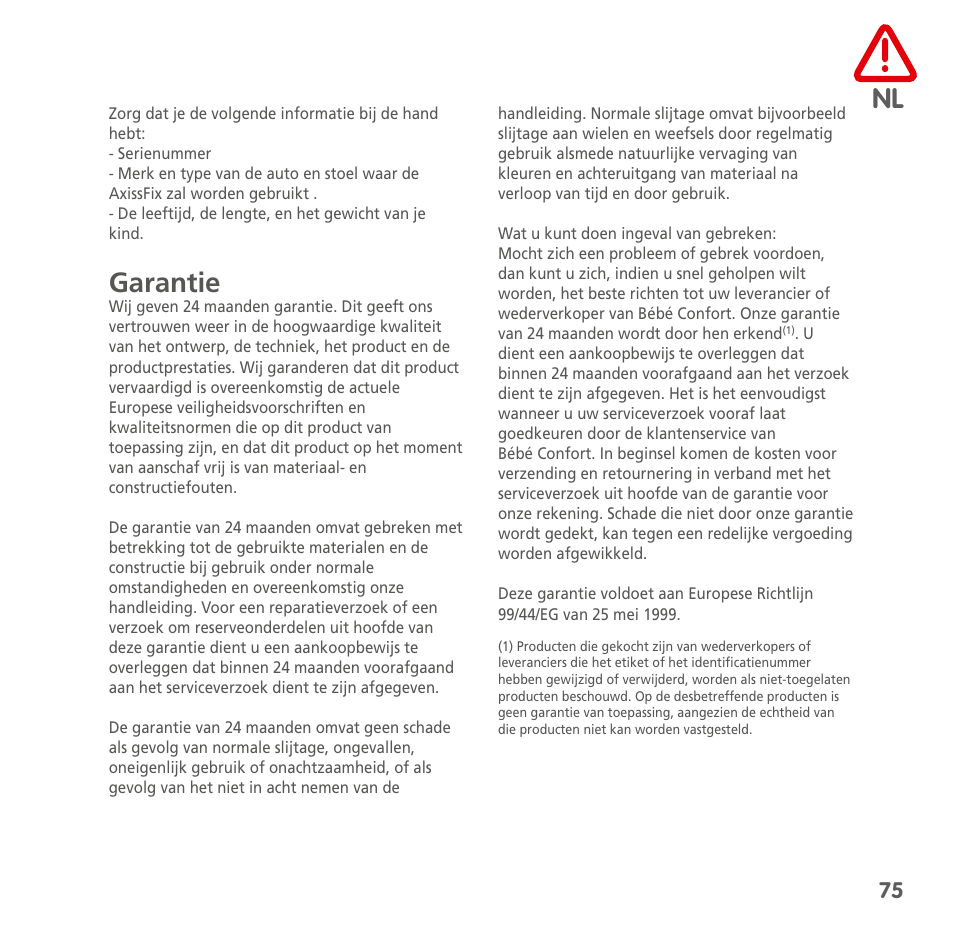 Bebe Confort AxissFix User Manual | Page 73 / 118