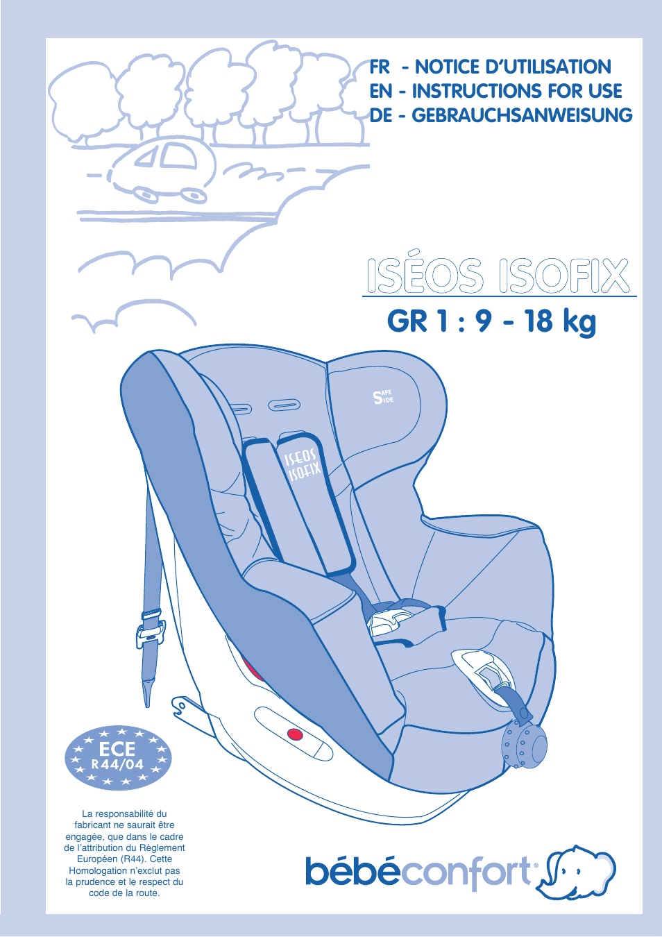 Bebe Confort Iseos IsoFix User Manual | 40 pages