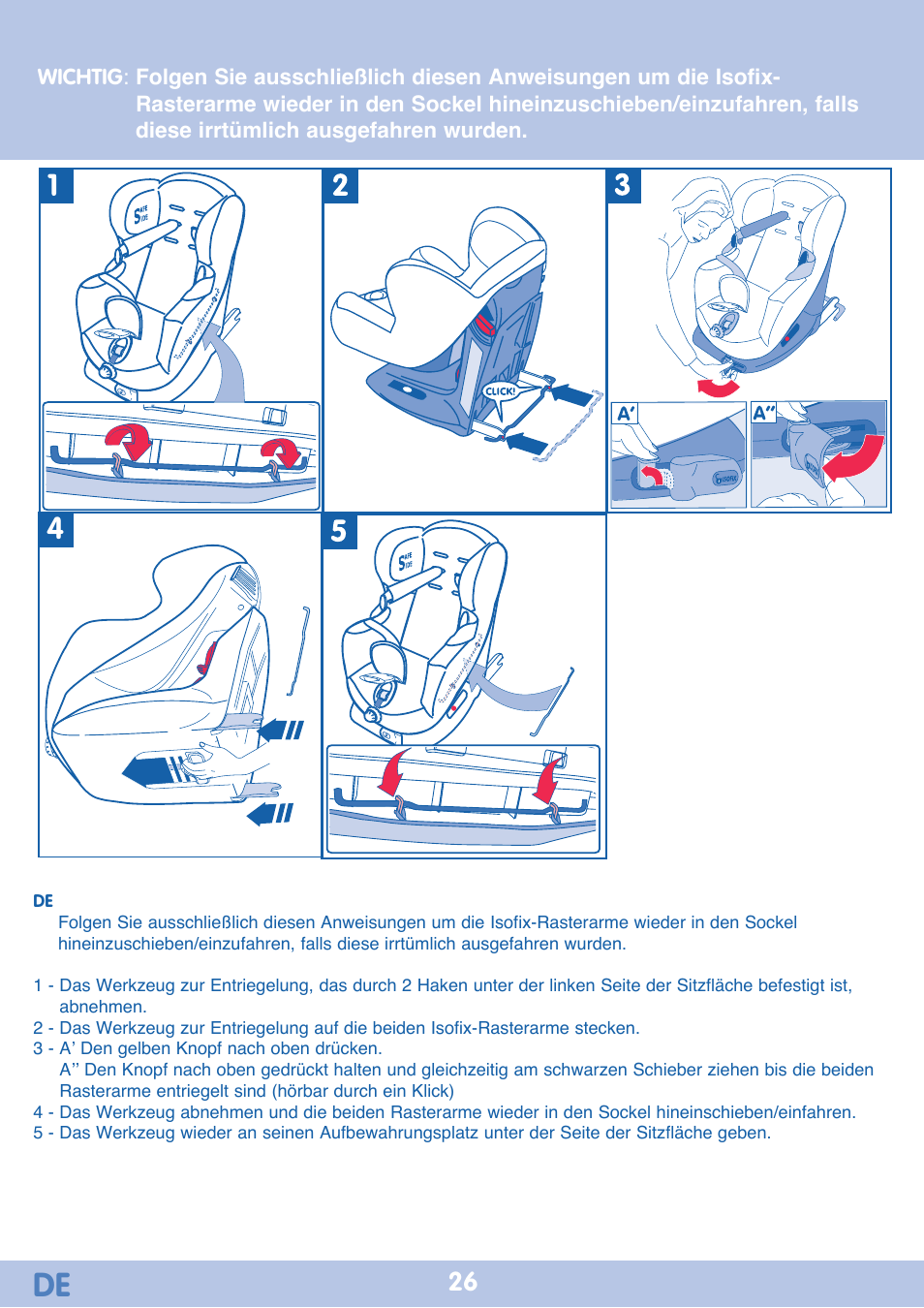 Bebe Confort Iseos IsoFix User Manual | Page 26 / 40