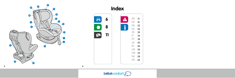 Index | Bebe Confort Rubi User Manual | Page 2 / 35