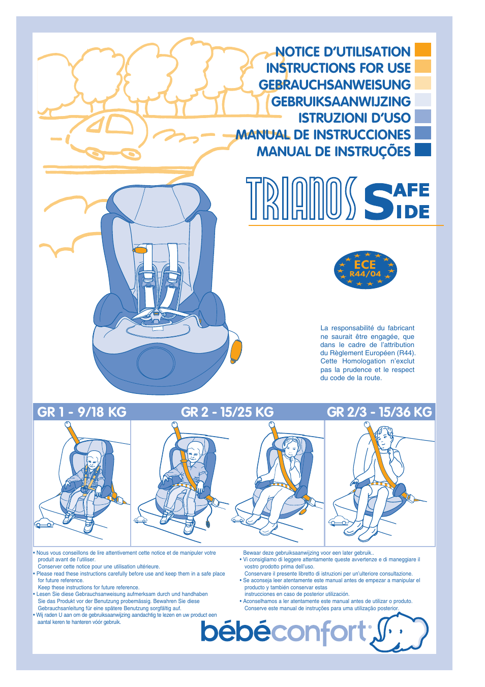 Bebe Confort Trianos User Manual | 24 pages
