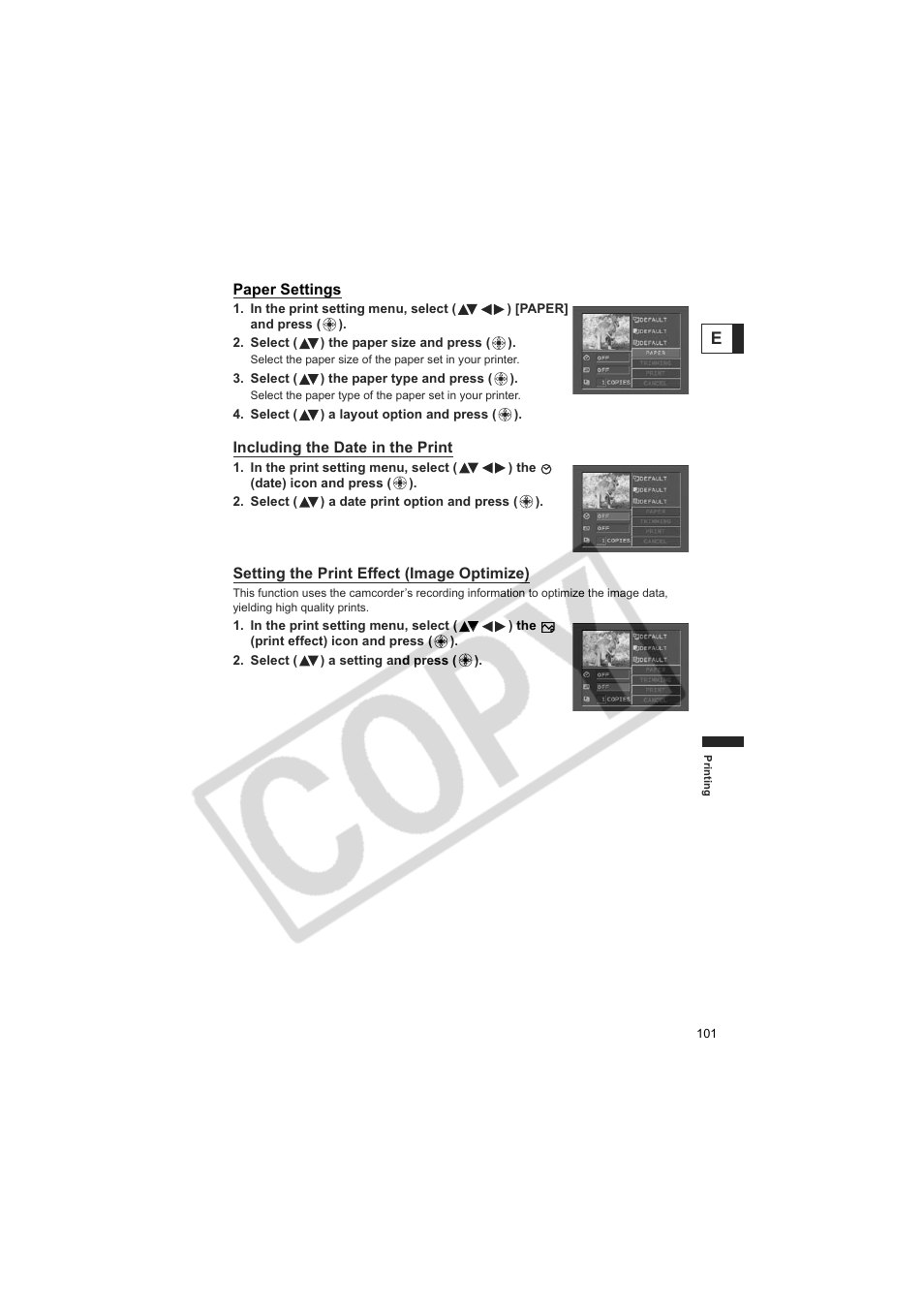 Canon Elura 100 User Manual | Page 101 / 132