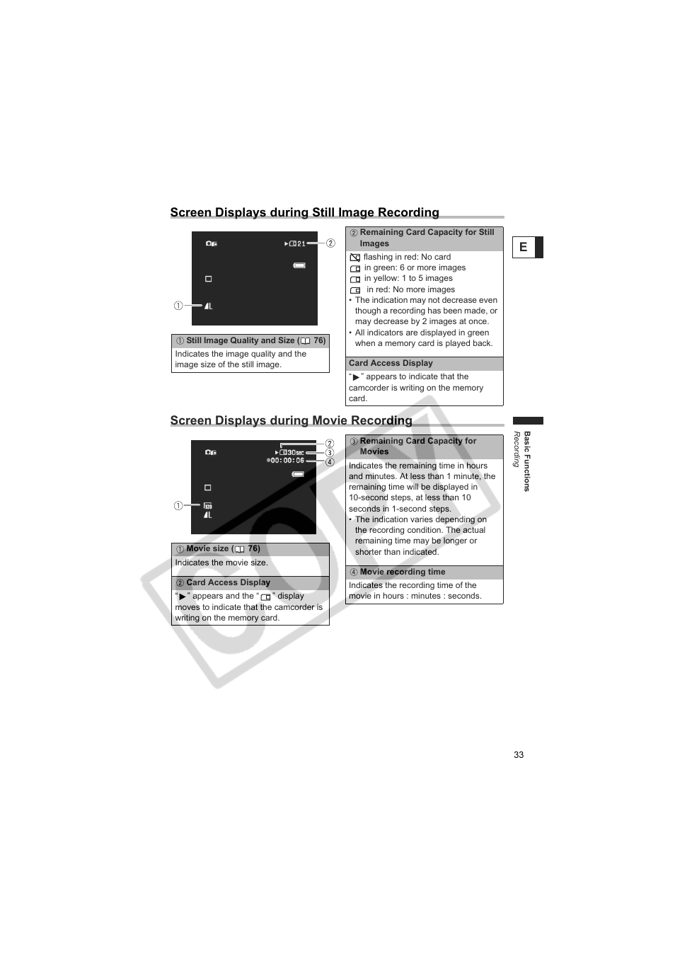 Canon Elura 100 User Manual | Page 33 / 132