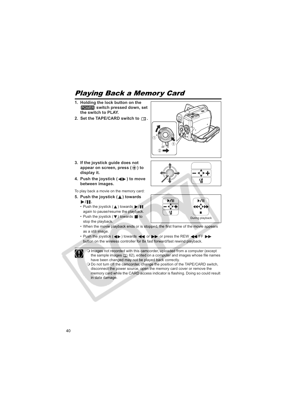 Canon Elura 100 User Manual | Page 40 / 132