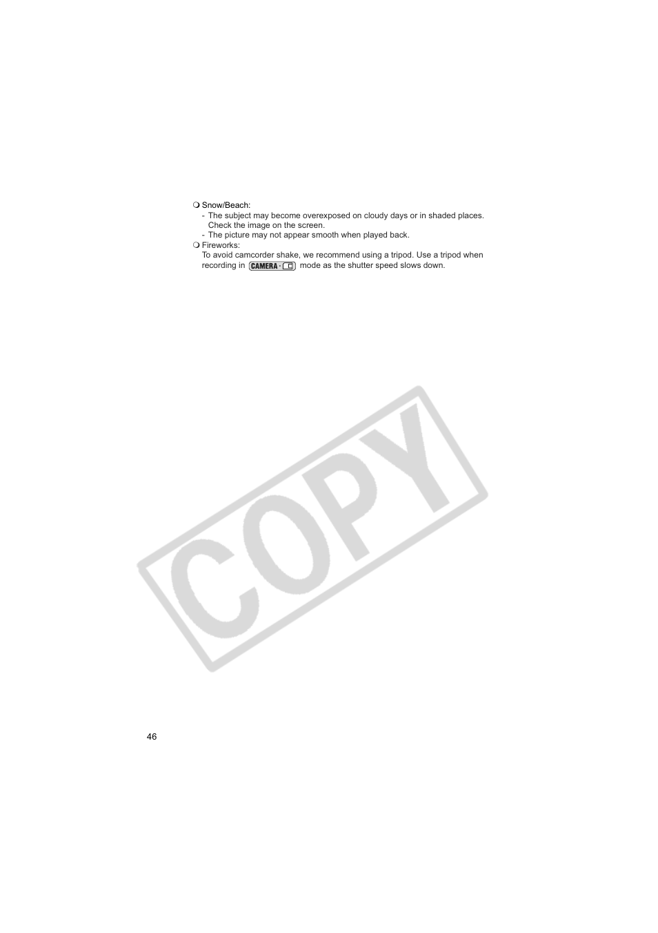 Canon Elura 100 User Manual | Page 46 / 132