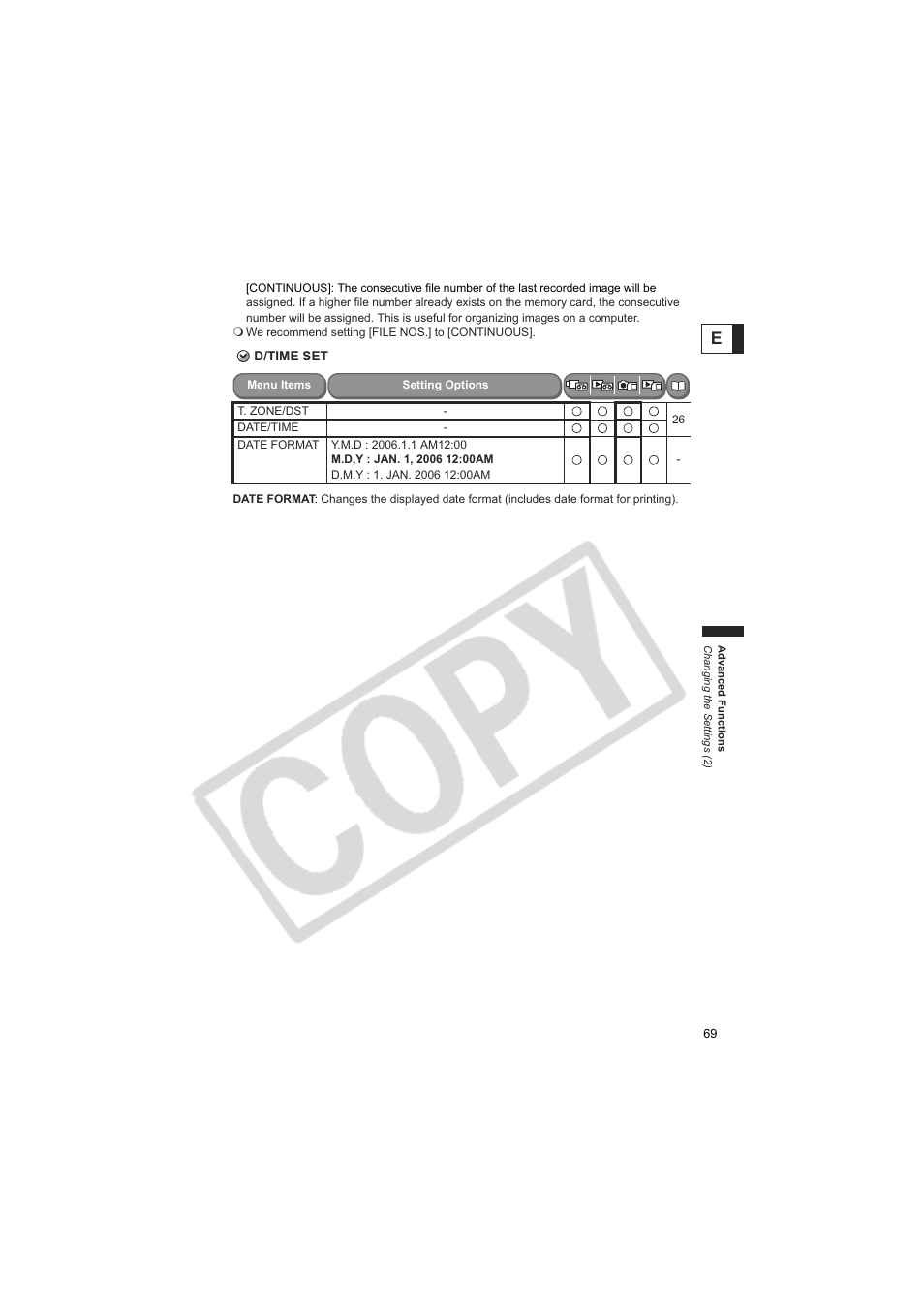 Canon Elura 100 User Manual | Page 69 / 132