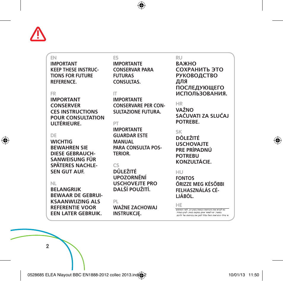 Bebe Confort Elea v.2 User Manual | Page 2 / 92