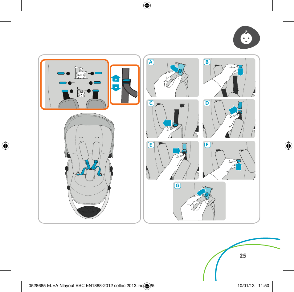 Ab a b, Click | Bebe Confort Elea v.2 User Manual | Page 25 / 92