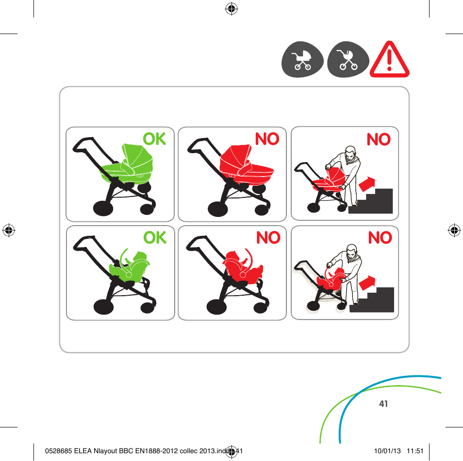 No ok, Ok no ok no no no no | Bebe Confort Elea v.2 User Manual | Page 41 / 92
