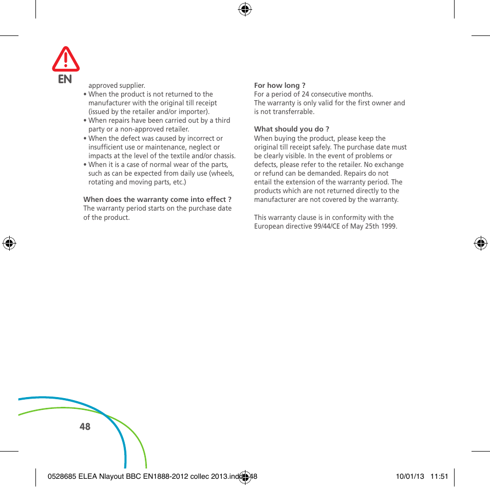 Bebe Confort Elea v.2 User Manual | Page 48 / 92