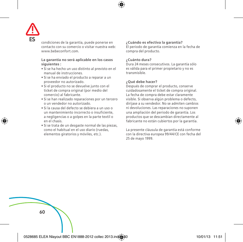 Bebe Confort Elea v.2 User Manual | Page 60 / 92
