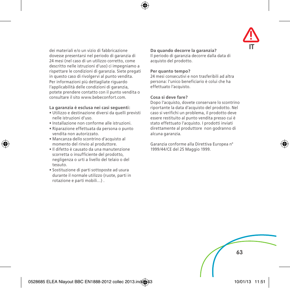 Bebe Confort Elea v.2 User Manual | Page 63 / 92