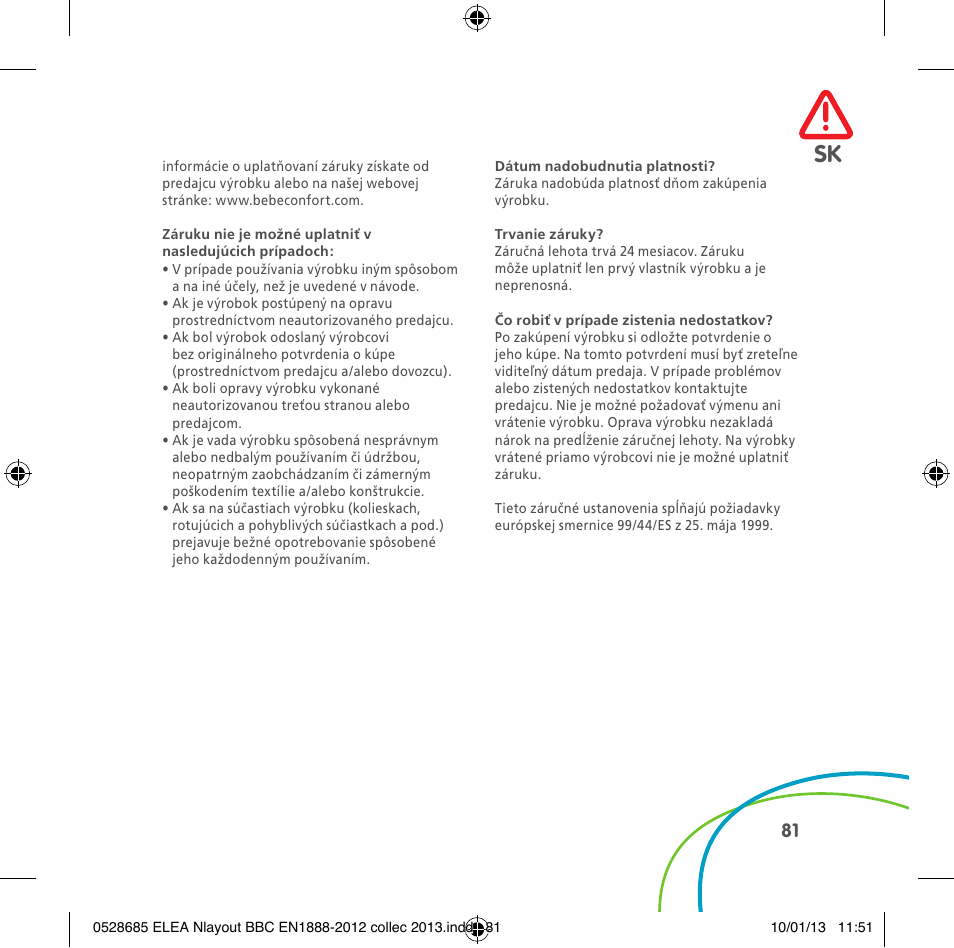 Bebe Confort Elea v.2 User Manual | Page 81 / 92