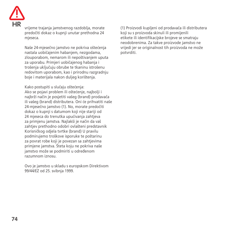 Bebe Confort High Trek User Manual | Page 74 / 84