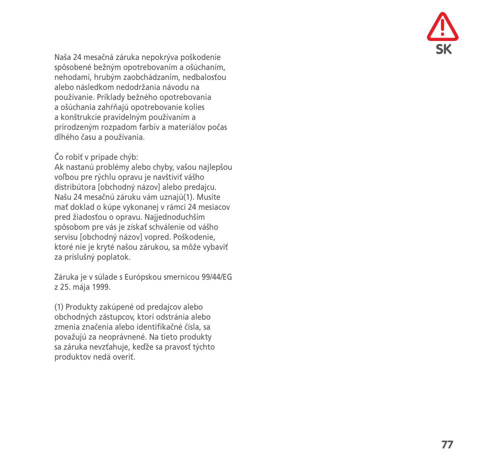 Bebe Confort High Trek User Manual | Page 77 / 84