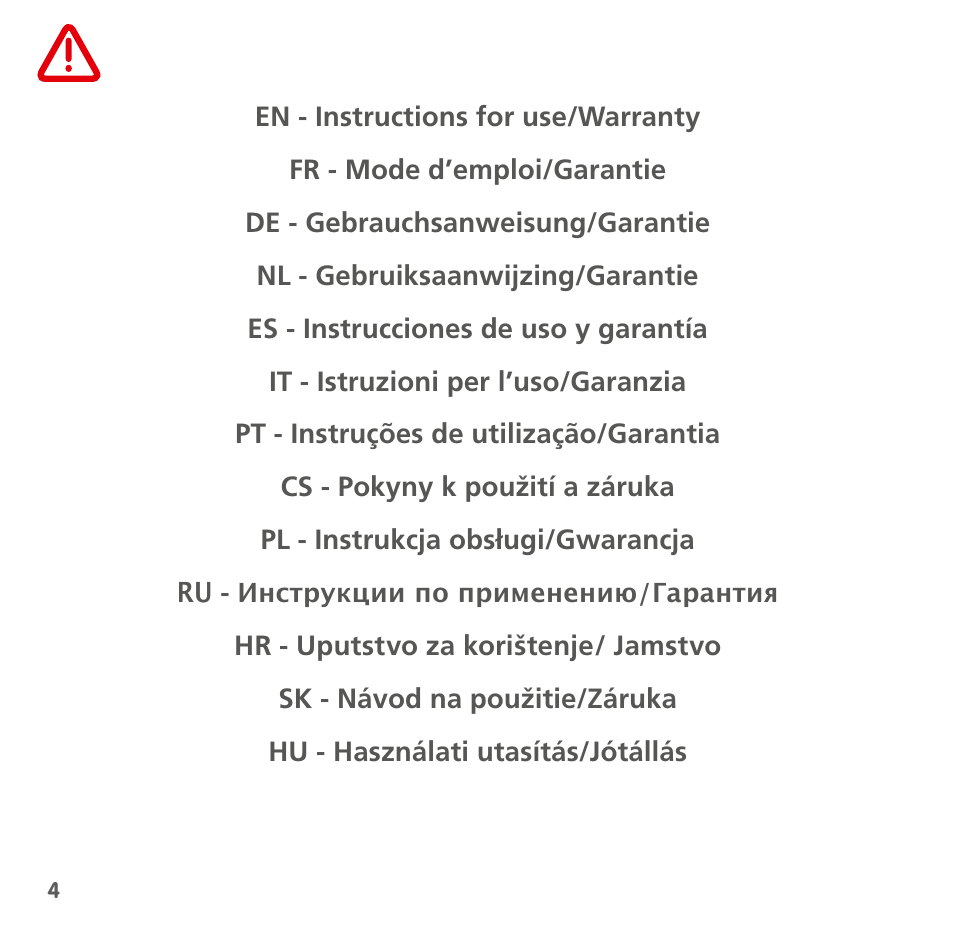 Index | Bebe Confort Noa User Manual | Page 4 / 72