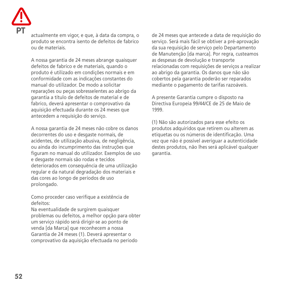 Bebe Confort Noa User Manual | Page 52 / 72