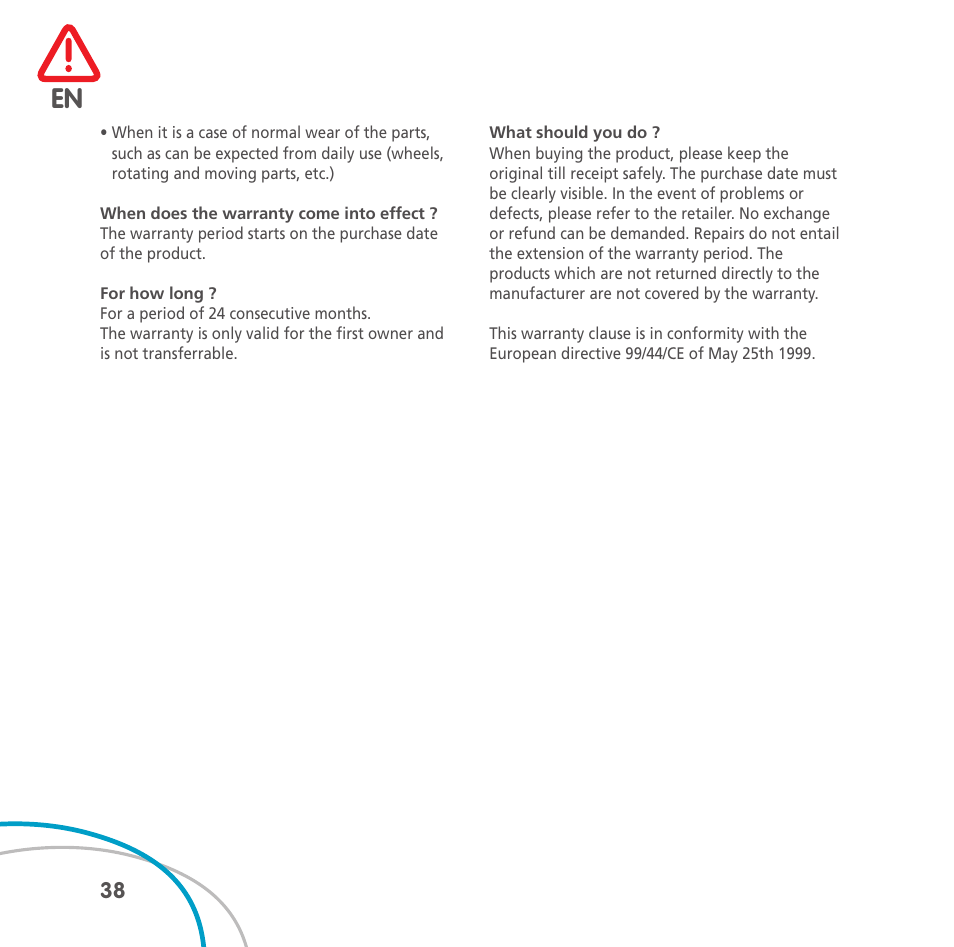 Bebe Confort Easia User Manual | Page 38 / 76