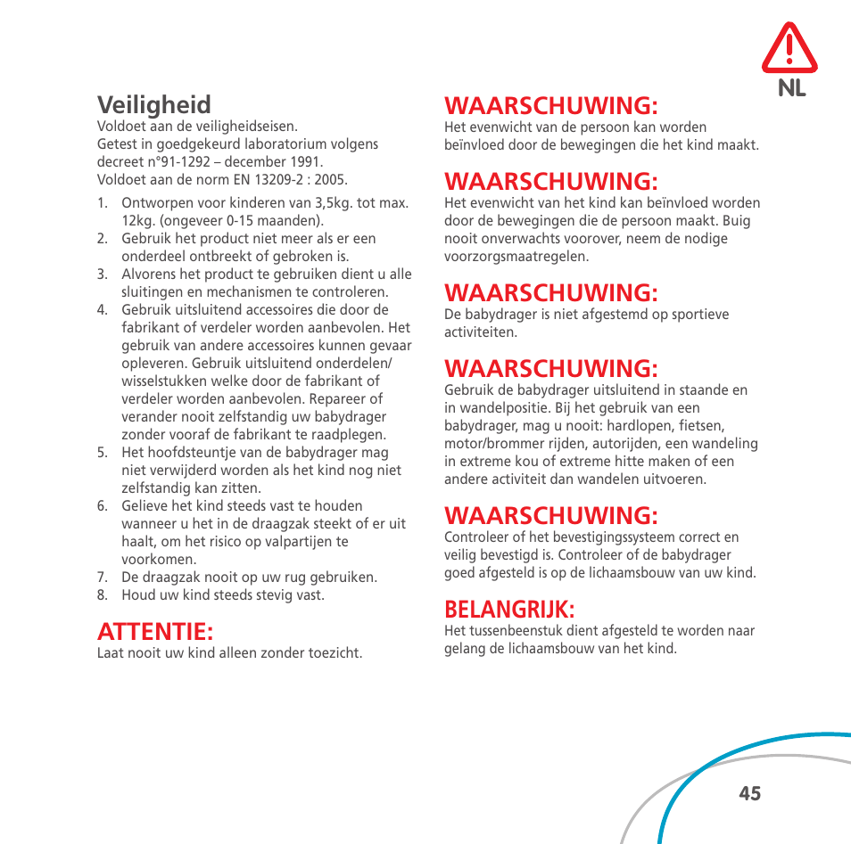 Bebe Confort Easia User Manual | Page 45 / 76