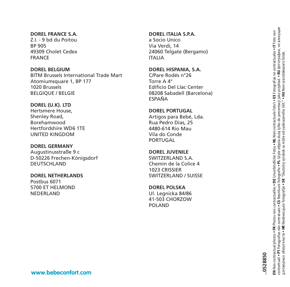 Bebe Confort Easia User Manual | Page 76 / 76