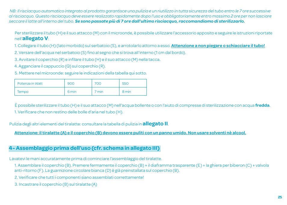 Allegato v, Allegato ii | Bebe Confort Natural Comfort Electric Breast Pump User Manual | Page 25 / 66